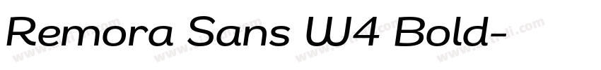 Remora Sans W4 Bold字体转换